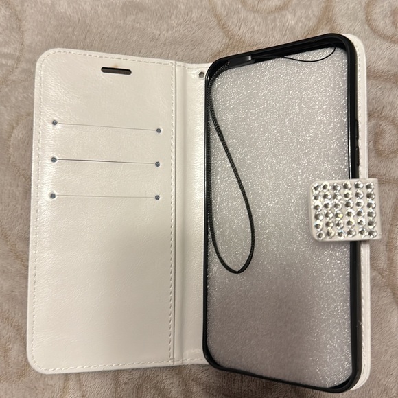 Galaxy A54 wallet style cell phone case and tempered glass screen protector - Picture 2 of 7